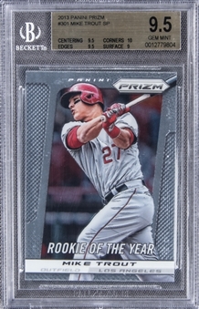 2013 Panini Prizm "Rookie of the Year" #301 Mike Trout SP - BGS GEM MINT 9.5